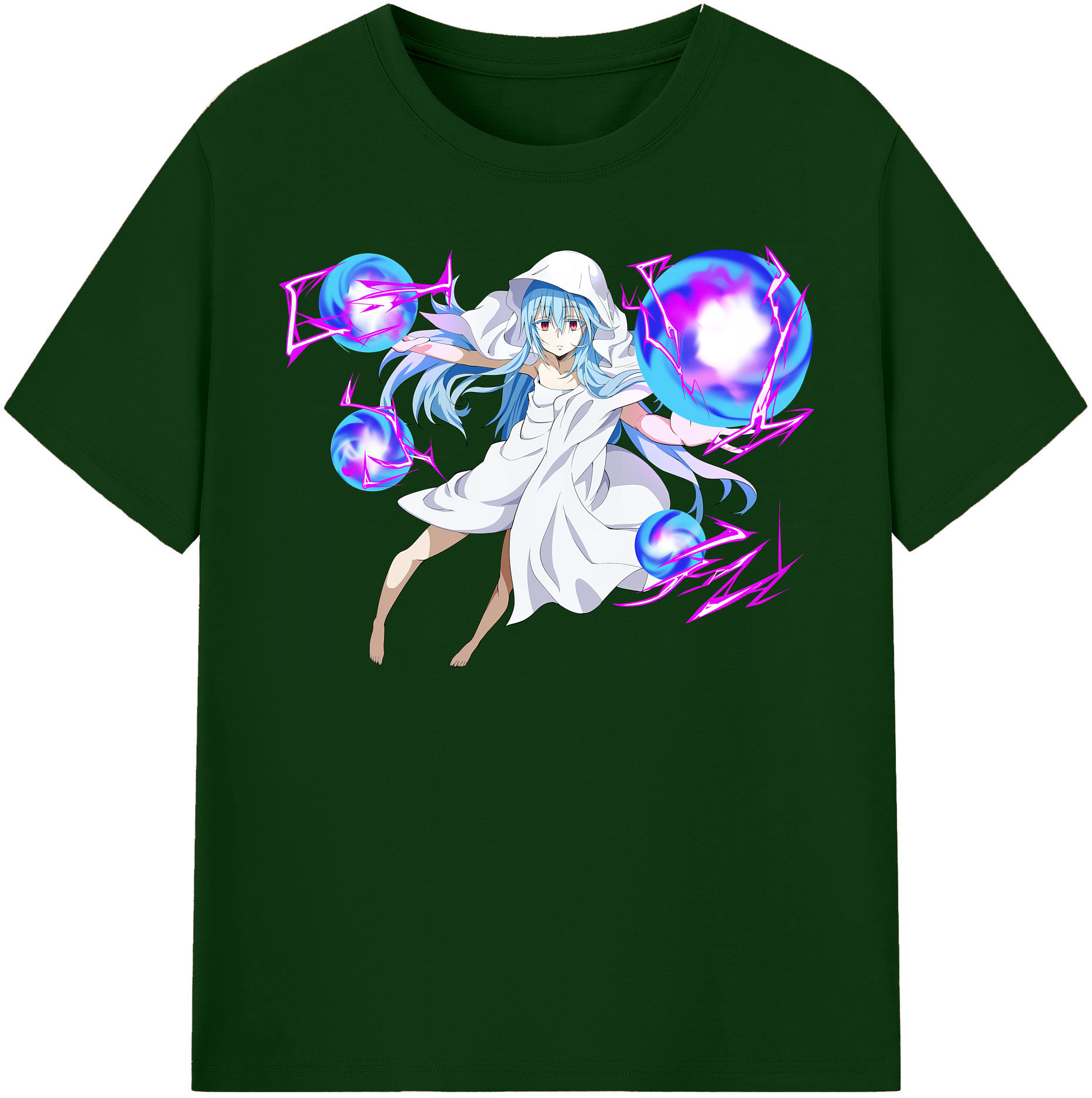 （画像用） 転スラ Regarding Reincarnated to Slime 綿100％半袖Tシャツ（フロントプリント）